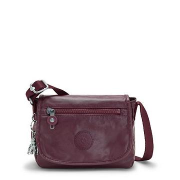 Torby Mini Kipling Sabian Metallic Crossbody Bordowe | PL 1864YX